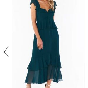 Show me your mumu Reese ruffle dress